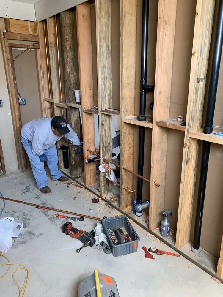 Commercial rough-in plumbing for Water Heater Replacement in Hendrick Estates